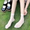 Women's Crystal Lace-Trimmed Strawberry Sweet Lolita Mid-Calf Socks
