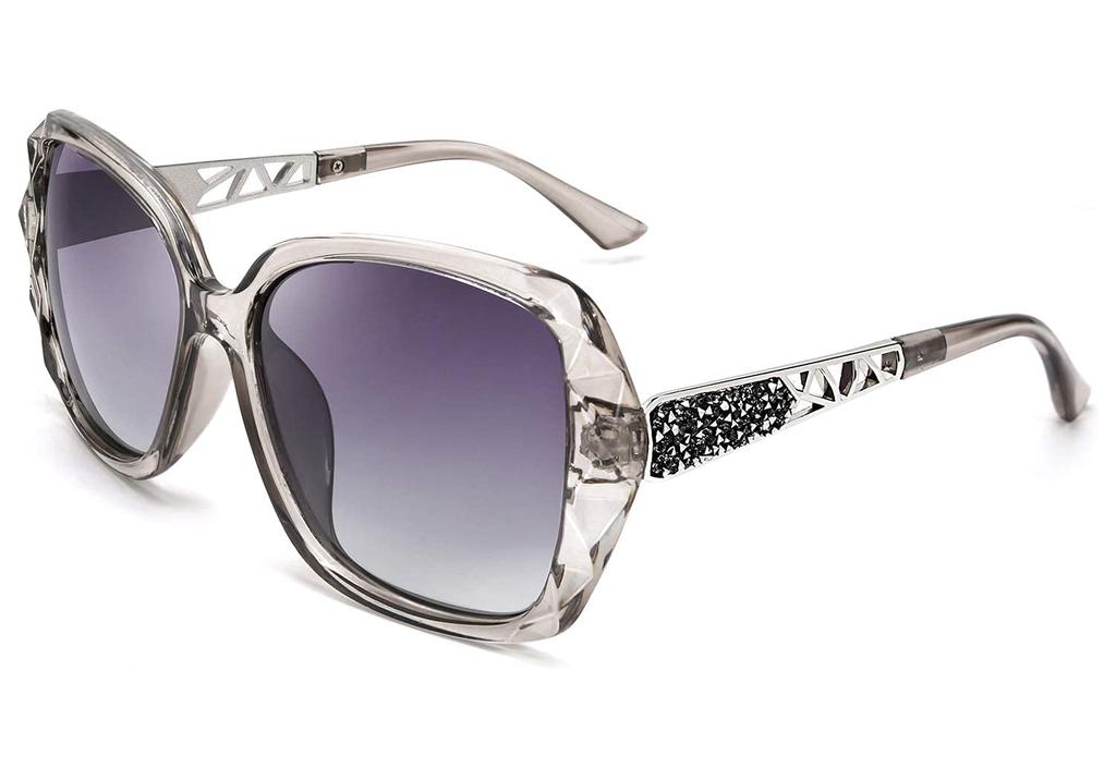 UV Fashionable UV For B2289 [FEISEDY] Women's Sunglasses, Polarized, Protection, Sunglasses, Protection, Sports, UV400, Lightweight, Driving, Large,