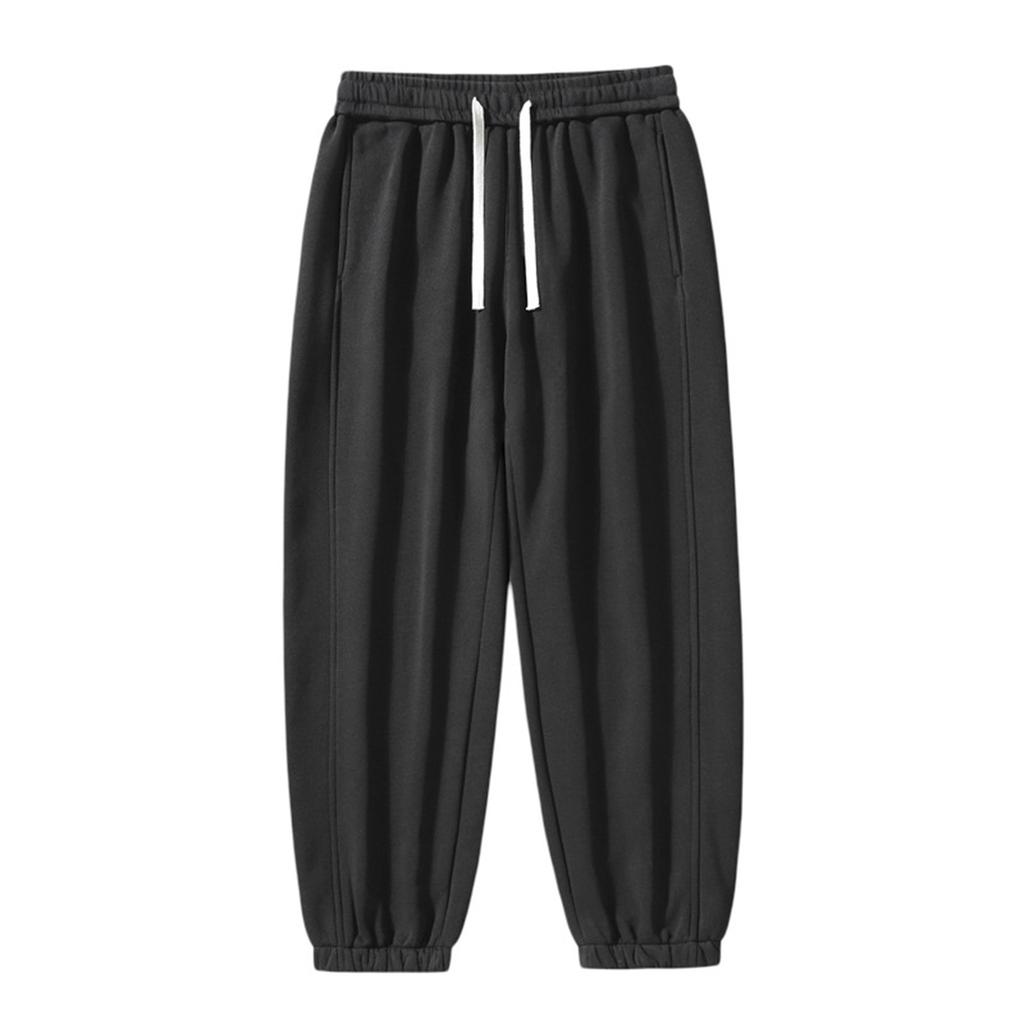 Winter Men's Color Drawstring Loose Pants Casual Sports Pants