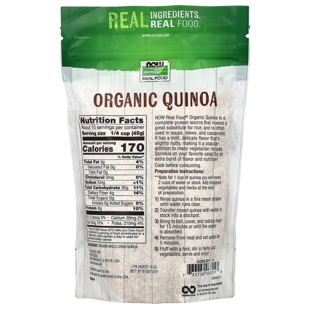 Now Foods Quinoa Whole Grain 16 oz (454g)