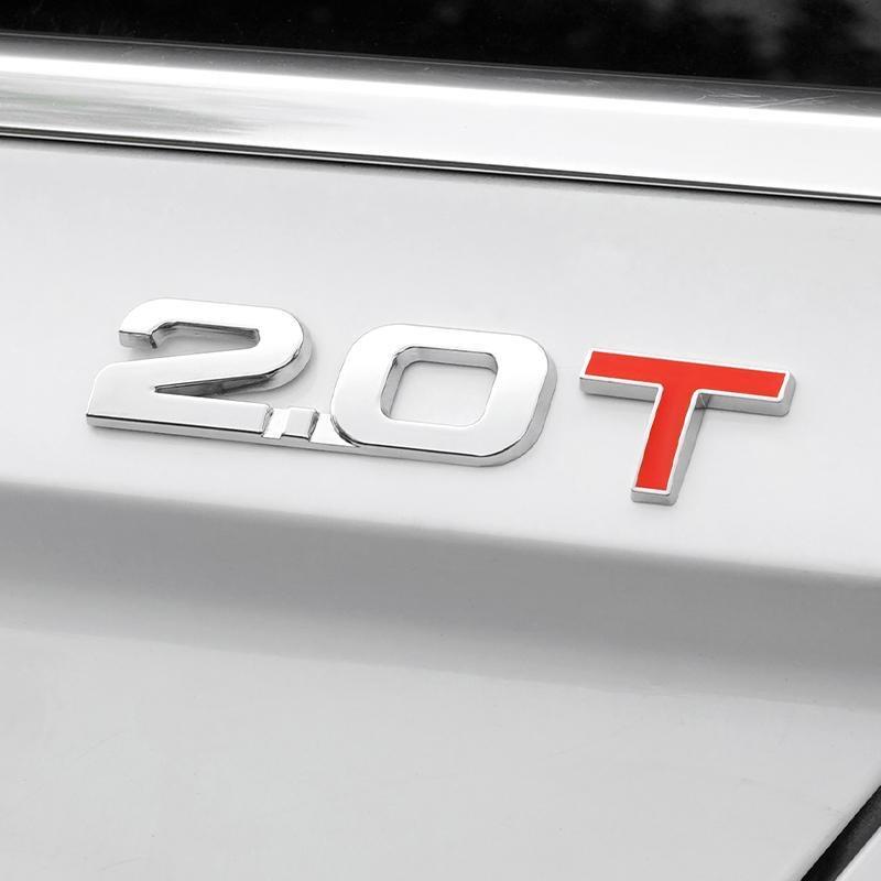 Auto 3D Metall 1.3T 1.4T 1.5T 2.0T 2.4T 2.8T 1.6T 1.8T 2.2T 2.5T 3.0T Logo TURBO Emblem Plakette Aufkleber Heckaufkleber Für Toyota Honda