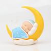 Toyvian Sleeping Baby Cake Topper Figurine Cake Topper Car Dashboard Ornaments DIY Crafts Mini Baby Figurine Baby Shower Birthday Party Decoration