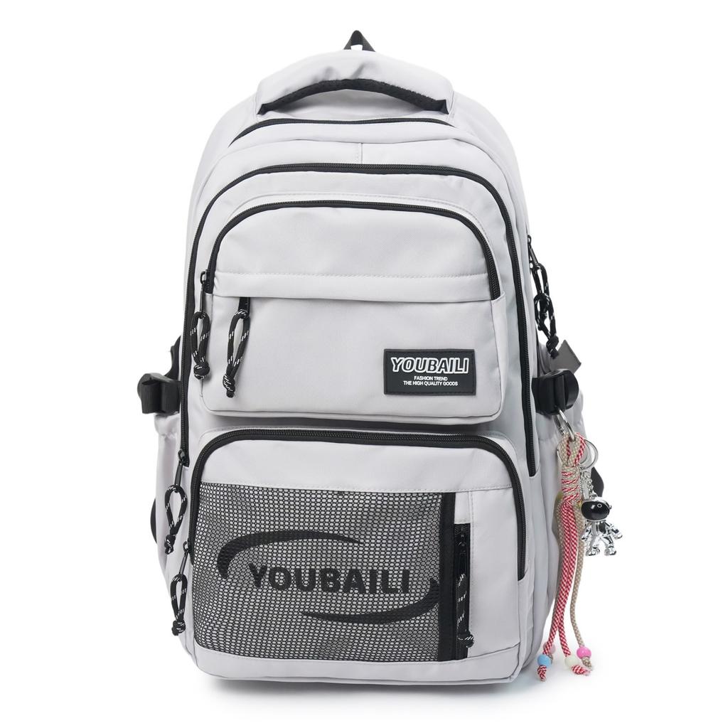 Schoolbag1011 New Japanese Tooling Style Schoolbag for Boys = High School Students, Large-capacity Spine Protection Backpack