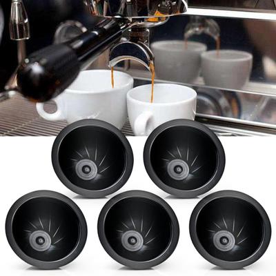 5Pcs/Set Disposable Refillable Coffee Filter Cup Capsule for Nespresso Vertuo Sale Goods