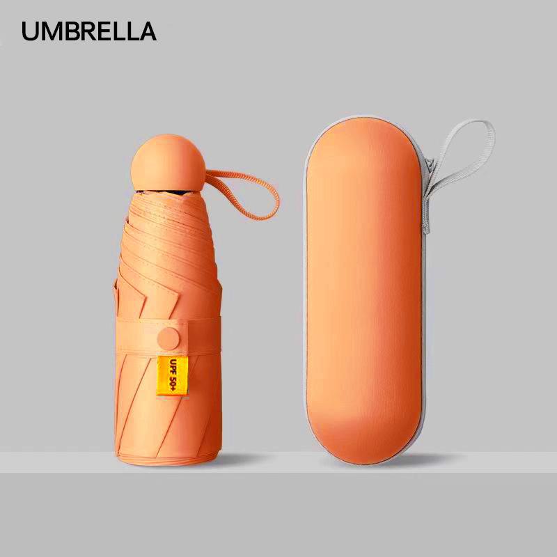 5-Fold Ultra-Light Black Glue UV Protection Customizable Parasol Umbrella