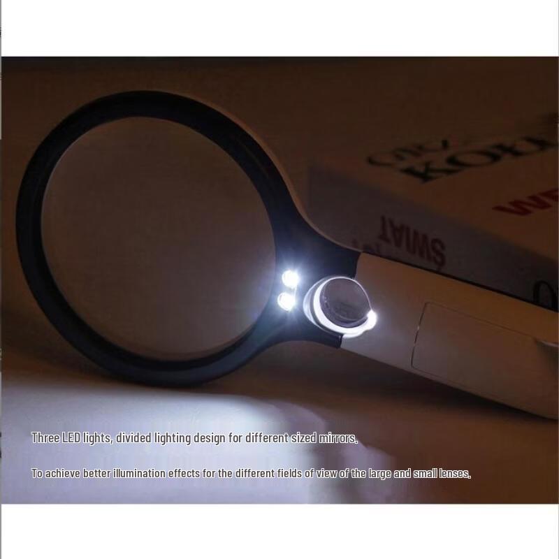 Miflame Handheld Dual-Lens Magnifier