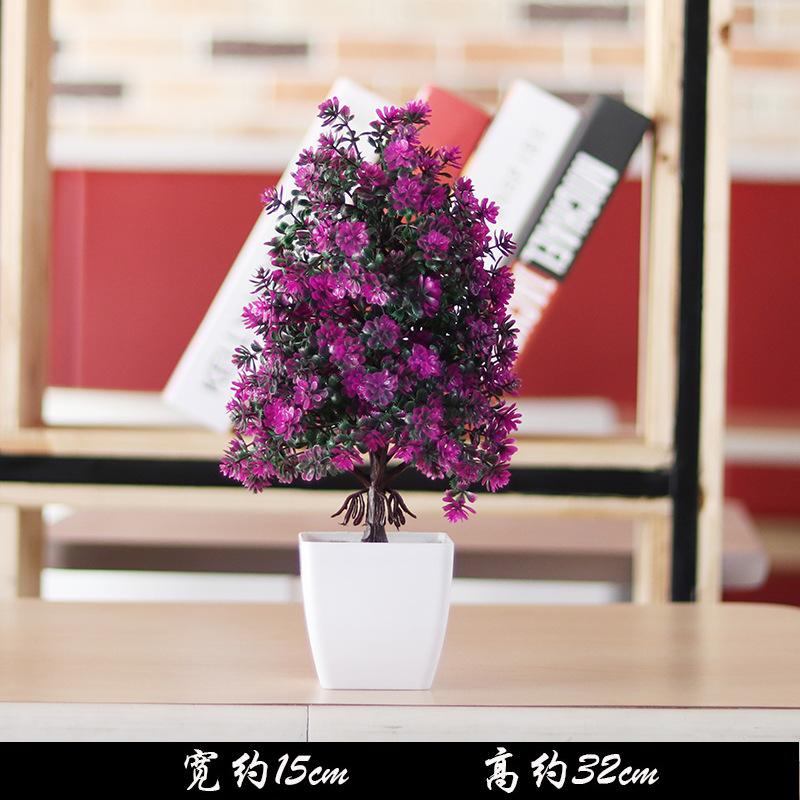 NEW Artificial Plants Bonsai Small Tree Pot Plants Fake Flowers Potted Ornaments for Home Decoration Hotel Garden Office Decor