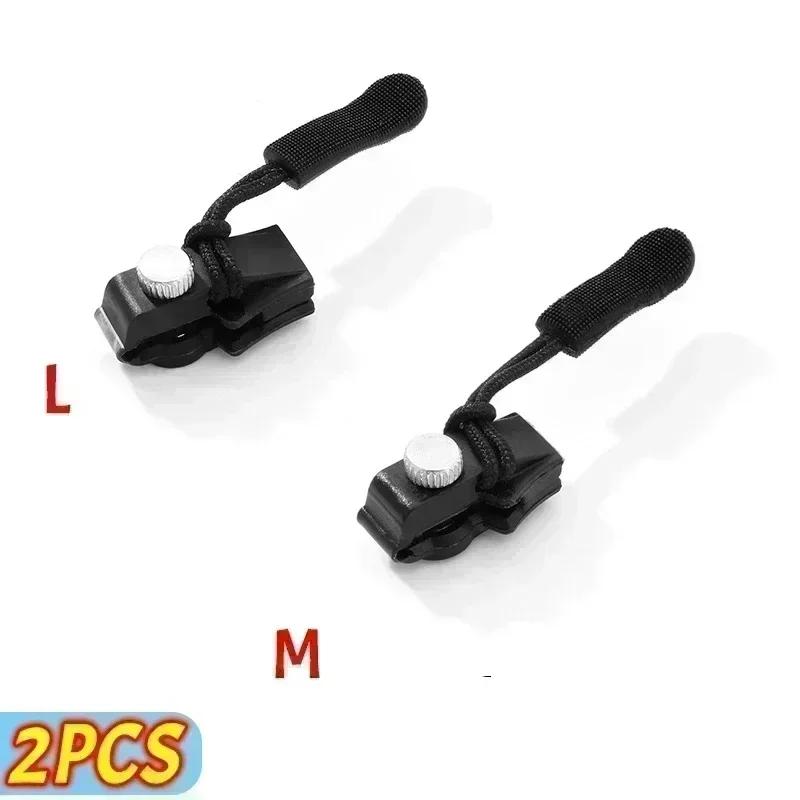 Reißverschluss-Reparaturset, 2–6-teilig, universelle Sofort-Reißverschluss-Reparatur, Ersatz-Reißverschlüsse, Gleitzähne, Rettungs-Reißverschlüsse, Kopf, 3 verschiedene Größen