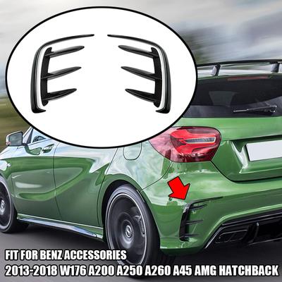 Geschikt Voor Mercedes-Benz Accessoires 2013-2018 W176 A200 A250 A260 A45 AMG Hatchback Auto Achterbumper Luchtinlaat Ventilatie Canard Splitter