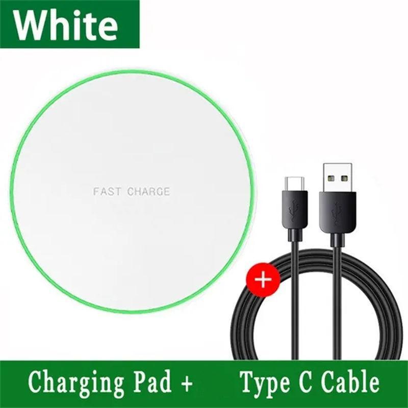 

Підставка для бездротового зарядного пристрою 20 Вт для iPhone 16 15 14 13 12 11 Pro X 8 Зарядні пристрої для телефонів Samsung Xiaomi Індукційна док-станція для швидкого заряджання білий