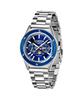 Seukolpion 40Mm Moonphase Men'S Metal Watch Sp3581M-Bu [Leather Band Included]