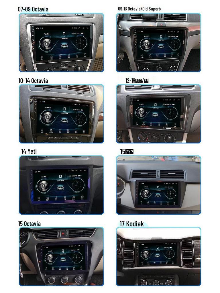 Cross-Border Android Smart Navigator for Octavia/Yeti/Diak/Haorui/Xinrui - Large Screen Central Control