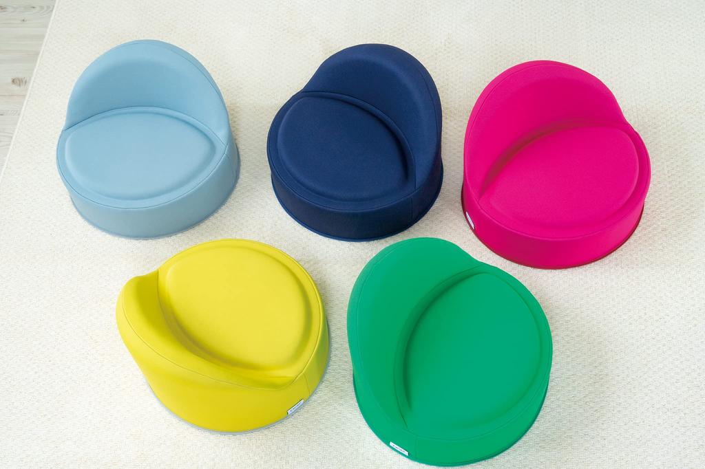 EXGEL Floor Punifit Lime Cushion Floor Hurt Your Butt Made in Japan Cute Round Mini Seat Chair for Lower Back Pain Prevention and Knee Pain Prevention