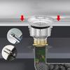 multifunction  Steel Sink Plugs Stable Sink Stoppers Heavy Duty Steel Sink Plugs Drain Filter for Long service  Use In Kitchens