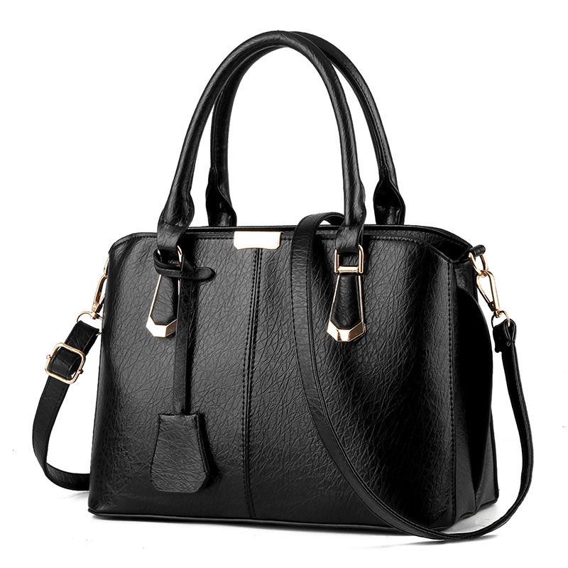 Women's bag generation leather large-capacity locomotive bag high-end simple platinum handbag