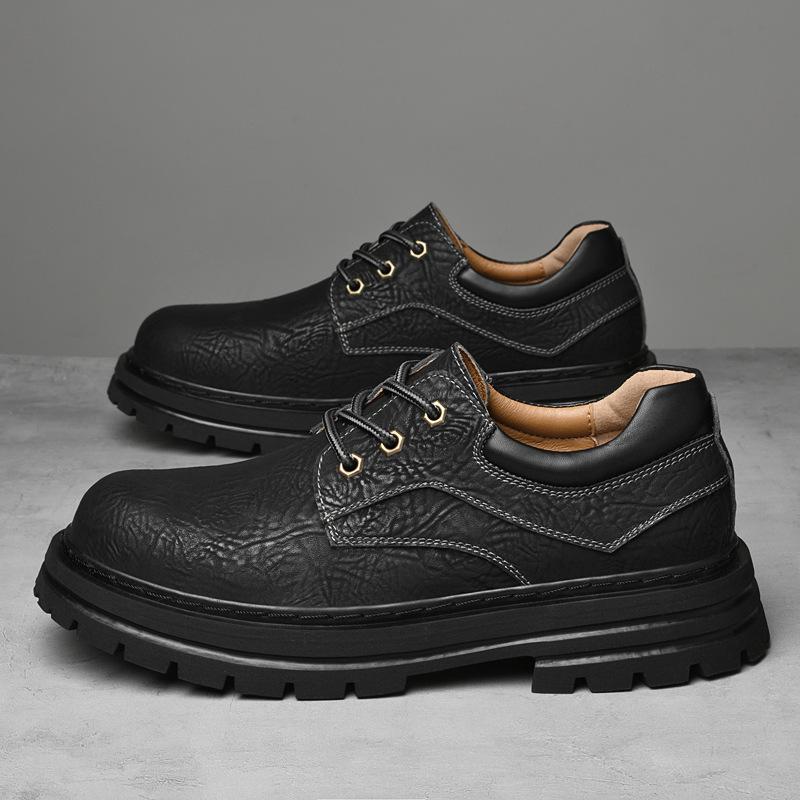 

Низкие ботинки Мартина мужские новые осенне-зимние модели, уличная повседневная обувь мужская на шнуровке мужская рабочая обувь из коровьей кожи 45