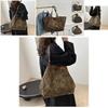 Chic Retro Leopard Print Shoulder Bag Stylish Fall 2024 Large Capacity Tote Handbag