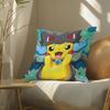 Pokemon Monster Collection Anime Plush Pillow Cover Soft Short Plush Cushion Cover For Sofa Bedroom Home Decor Gift