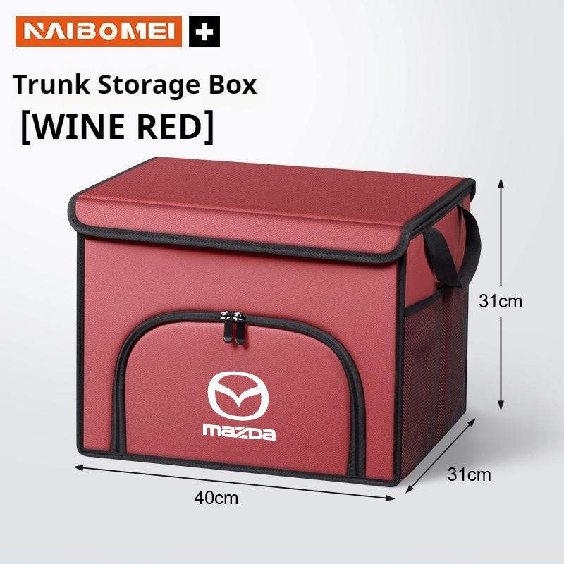 Car trunk large capacity Foldable storage box shoe storage organizing box Fit For Mazda 3 MX-5 CX-5 CX-8 CX-9 BT-50 CX-60 6 2025