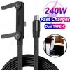 1-in-1 61/111W Super Fast Charging Cable Foldable Phone Holder Type-C Quick Charge Data Wire USB Charging Line For Mobile Phone