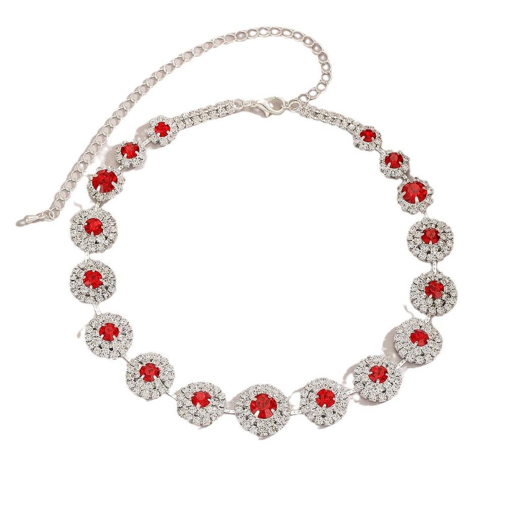 Zinc Zinc Alloy Bridal Jewelry Set Shiny Luxury Jewelry Brilliant Wedding Rhinestone Set Holiday
