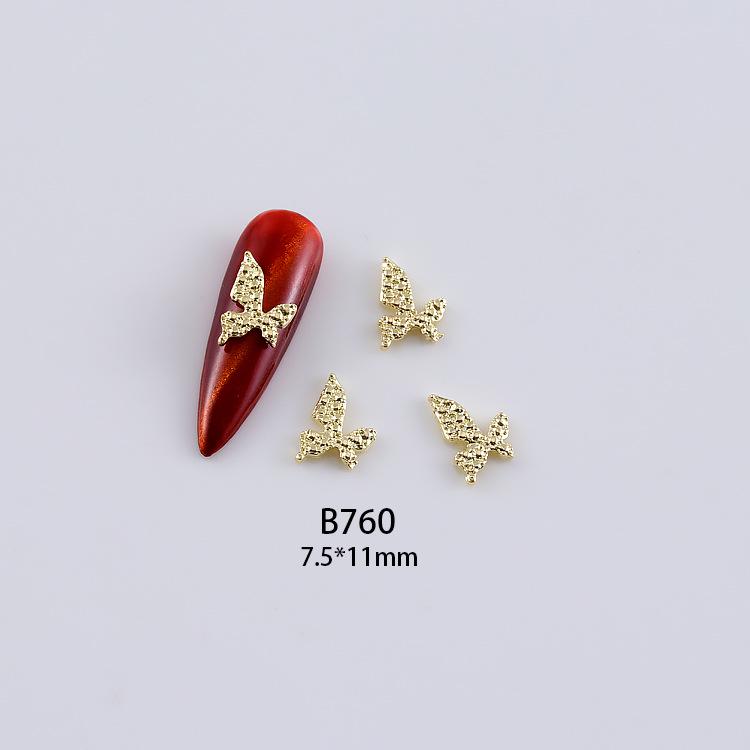 3D Alloy Hollow Butterfly Nail Art Jewelry