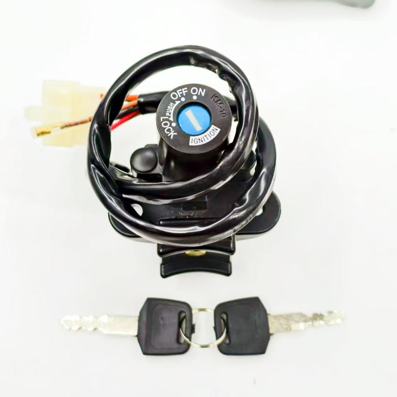 Motorcycle Ignition Switch Lock Fuel Gas Cap W/Key Set Fit For Ninja ZX-6R ZX7R ZX7RR ZX9R ZZR400 ZZR600 ZXR400 ZXR750 1991-2006