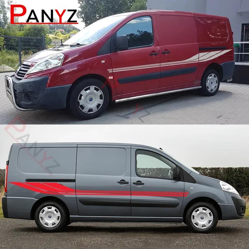 Car Stickers For Fiat Scudo Ulysse New Camper Van Graphics Stripes Style Auto Tuning Accessories Vinyl Decal Vehicle Decor Cover