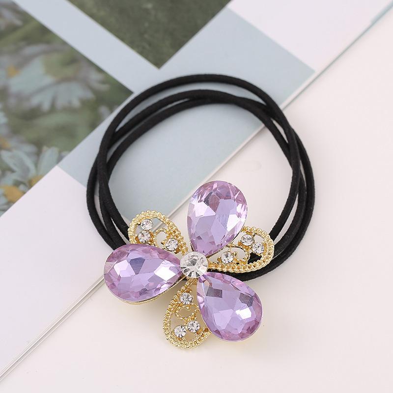 Cute Hollowed Flower Elastic Hair Band 1 Piece Women's Hair Accessory for Girls