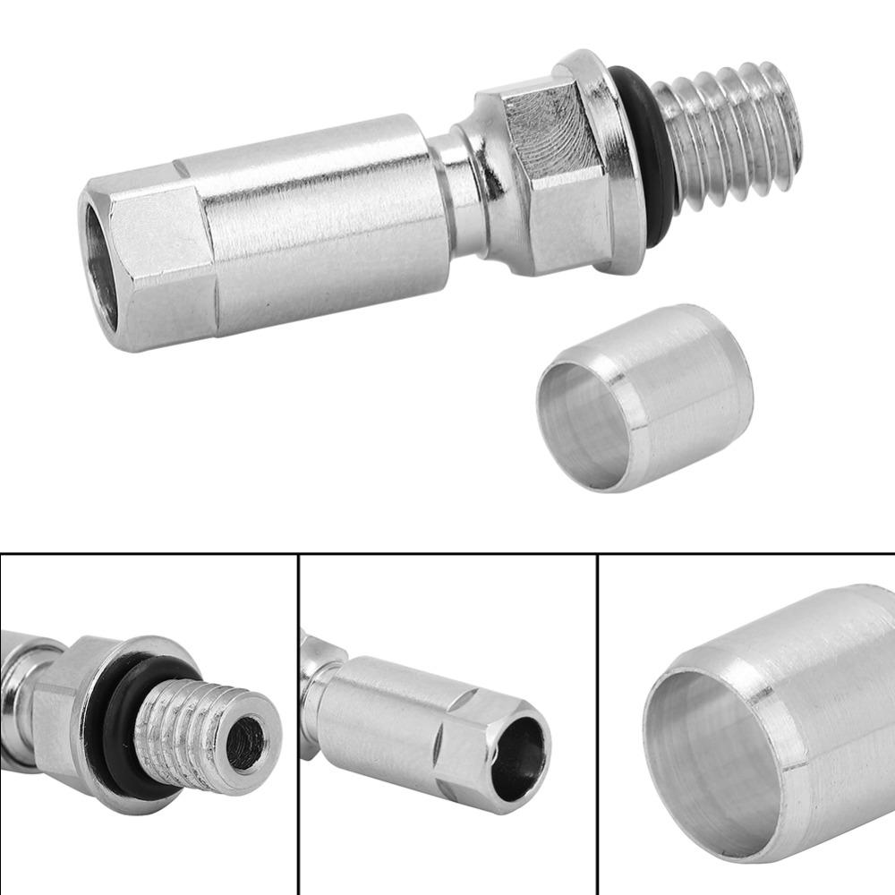 Precise Hose Connector Silver Bicycle Hydraulic Disc Brake Hose Connector  for Bike Repair