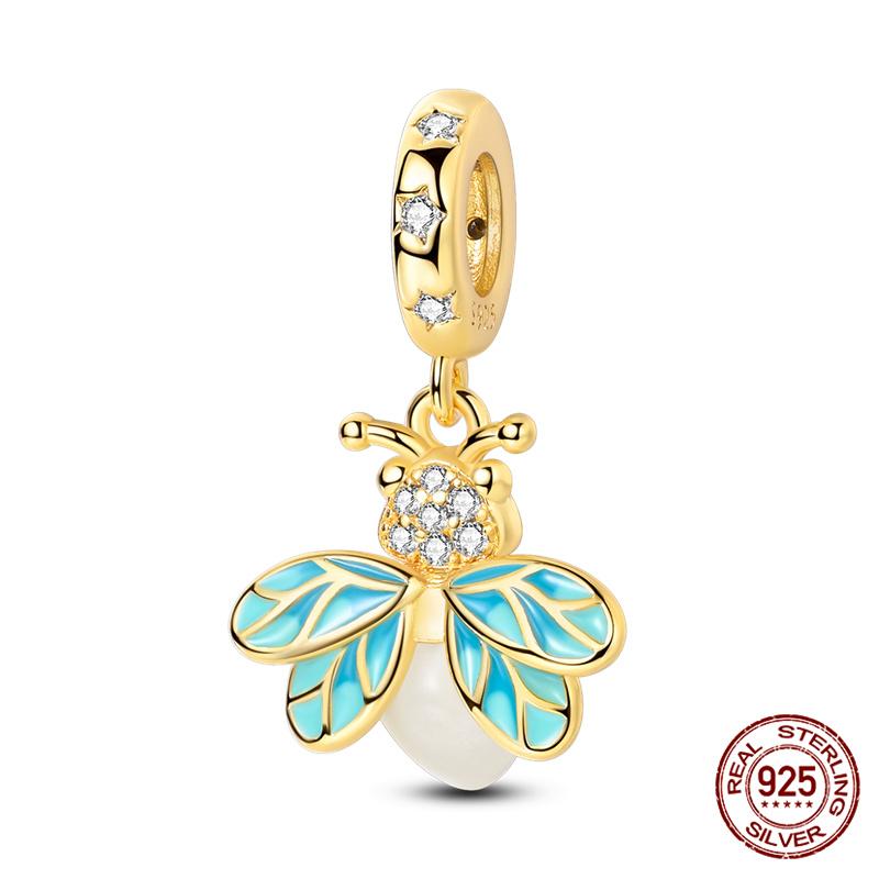 New In Original Charms Copper Golden Series Cross Charms Beads Fits 3Mm Original Bracelet For Women Diy Jewelry Gifts Making
