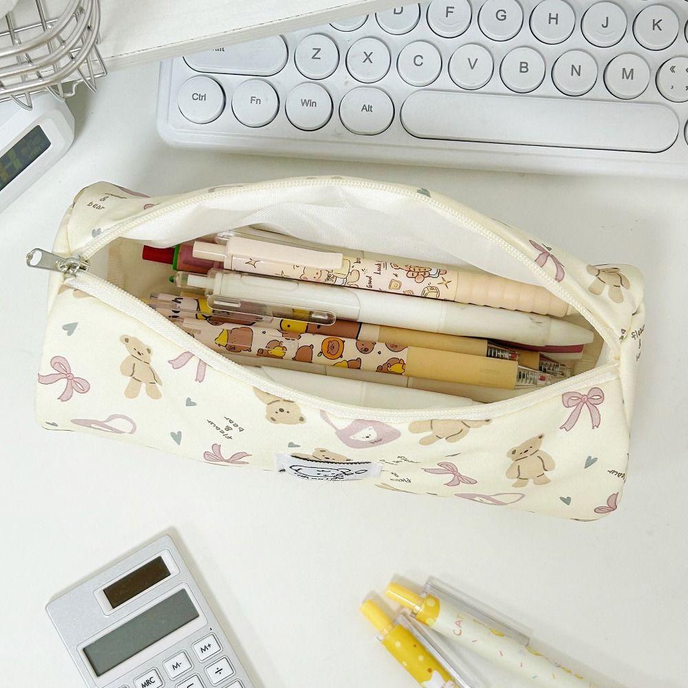 Little Bear Pen Bag Portable Stationery Storage Bag New Pencil Case Back To School