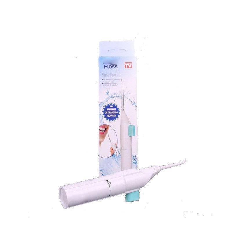 High-Pressure Dental Irrigator: IPX7 Waterproof Manual Water Flosser & Teeth Cleaner