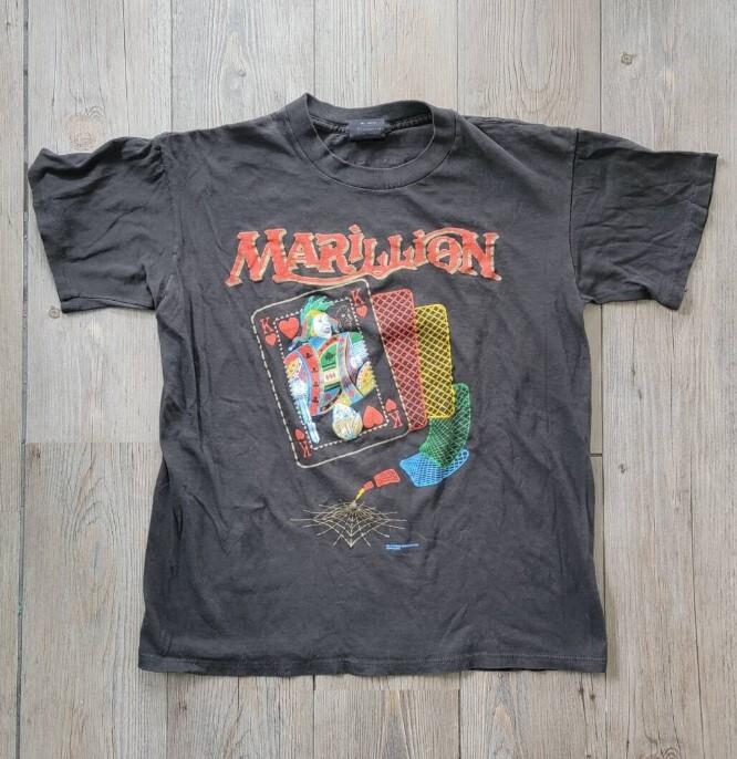 Rare Marillion Band T Shirt, 1986 North American Tour shirt, remake shirt S