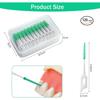 120Pcs Portable Soft Silica Gel Toothpick Dental Floss Picks Soft  Suitable for Oral Care Toothpick Brushes Teeth Cleaning Tool