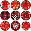 90CM Creative Cartoon Christmas Tree Skirt for Tree Base Decoration, Ideal for New Holiday Decor In Malls and Hotels