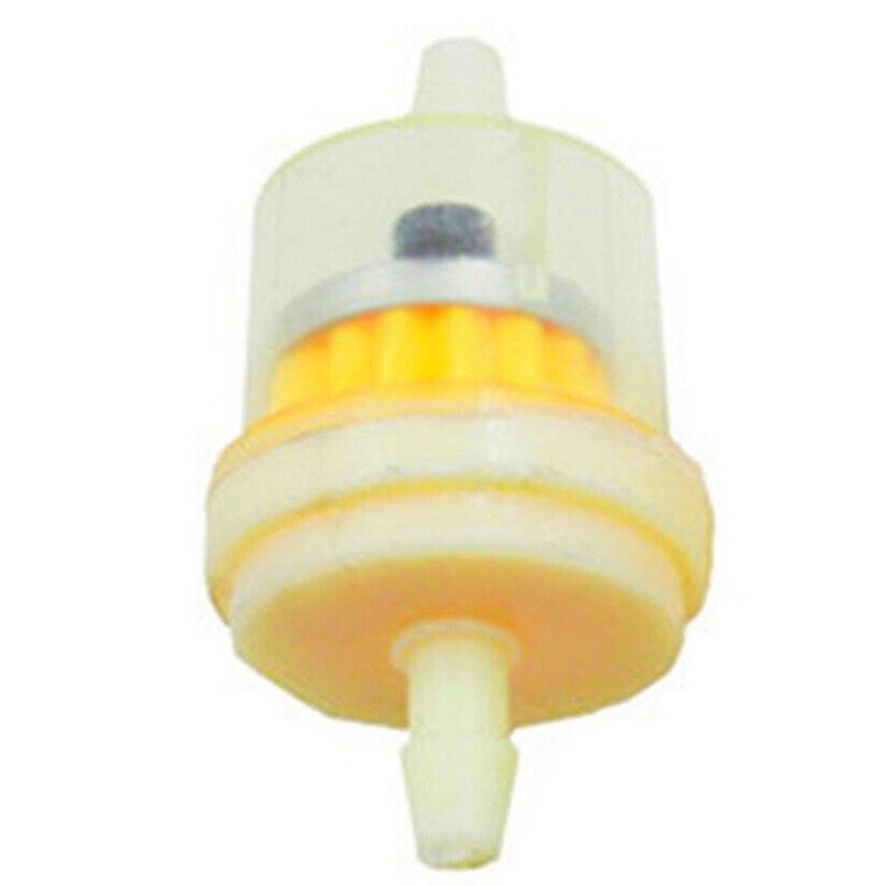 2 Pack Fuel Filter and Hose Line for Small Engines Replaces 691035 395051R 499742 Includes 4 Clamps for Secure Connection