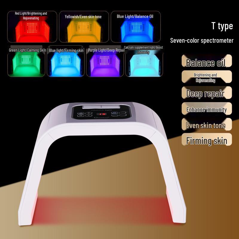 

Фотонный спрей-аппарат: Маска с красным и синим светом для омоложения кожи - Салонный спектрометрический инструмент. EU Plug