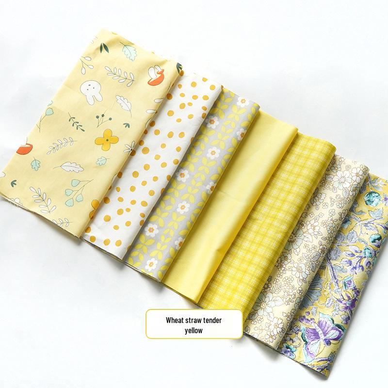 Pure Cotton Patchwork Fabric Set - Printed Fabric Scraps for Doll Clothes & Hair Ties, Handmade DIY Projects