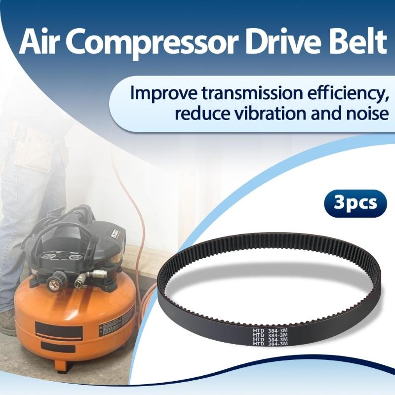 Air Compressor Drive Belt with Toothed Inner Profile, Rubber Construction for OF60150HA OF60150HB OF60150HBT Compressor Belt
