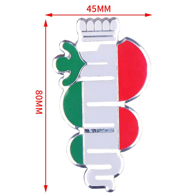  Car Styling Aluminum Four Leaf Clover Emblem Body Trunk Decoration Sticker For Alfa Romeo Giulia Stelvio Mito Giulietta Sportiva qa9