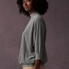 Fear of God Essentials Drop 2 SS23 Terry Cloth 3/4 Mock Neck Sweatshirt Women Tops Sycamore Mist-Blue FOG-SS23-350