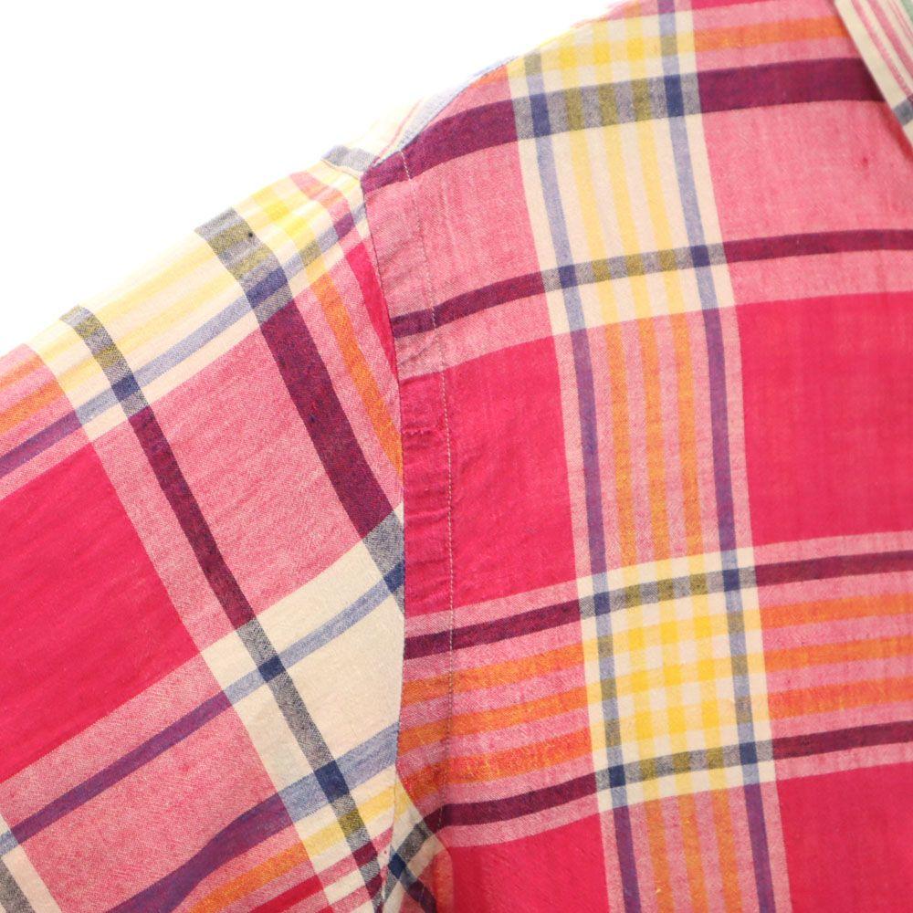 POLO COUNTRY 80s 90s Old Check Pattern Long sleeve Button down shirt Men's Used