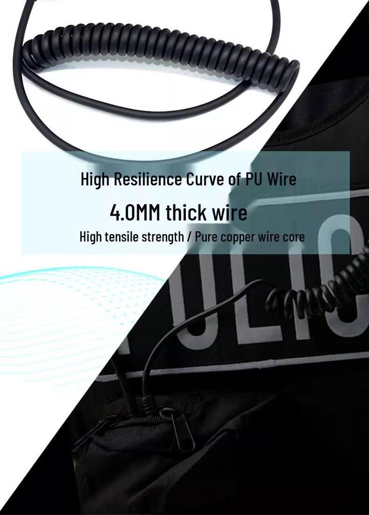 Q1 Walkie-Talkie Mic: Handheld Shoulder Mic for Baofeng & Quansheng K5/K6/8600/8800