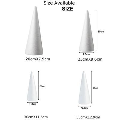 DIY Painting Foam Cones for Crafts for Cake Dummy and Flower Arrangements