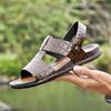 Echtes Leder Männer Sandalen Sommer Business Casual Männer Hausschuhe