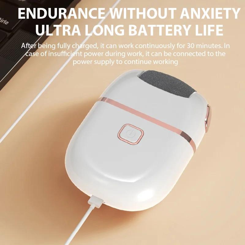 Rechargeable Electric Foot Grinder Dead Skin Remover Calluses Feet Scrubber Electric Foot File Dry Dead Cracked Foot Care Repair