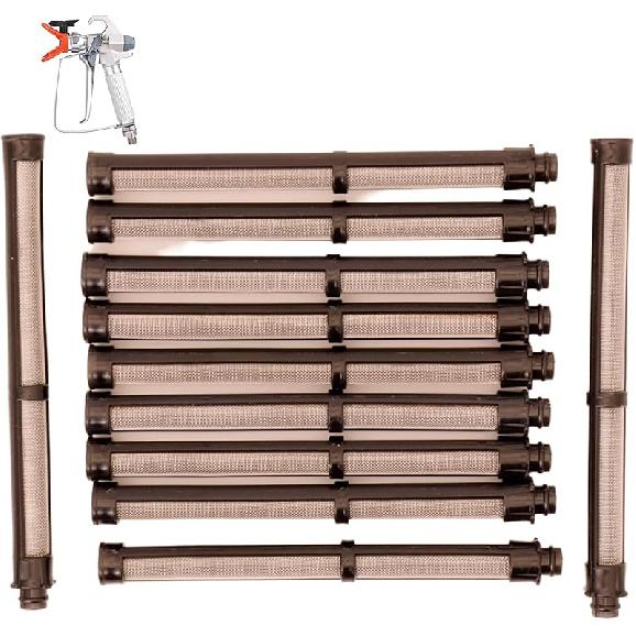 11 Pieces 287033 100 Mesh Blue Airless Paint Gun Filter, Compatible with Graco Contractor PC Spray Gun, Contractor II Spray Gun, FTx Spray Gun Graco