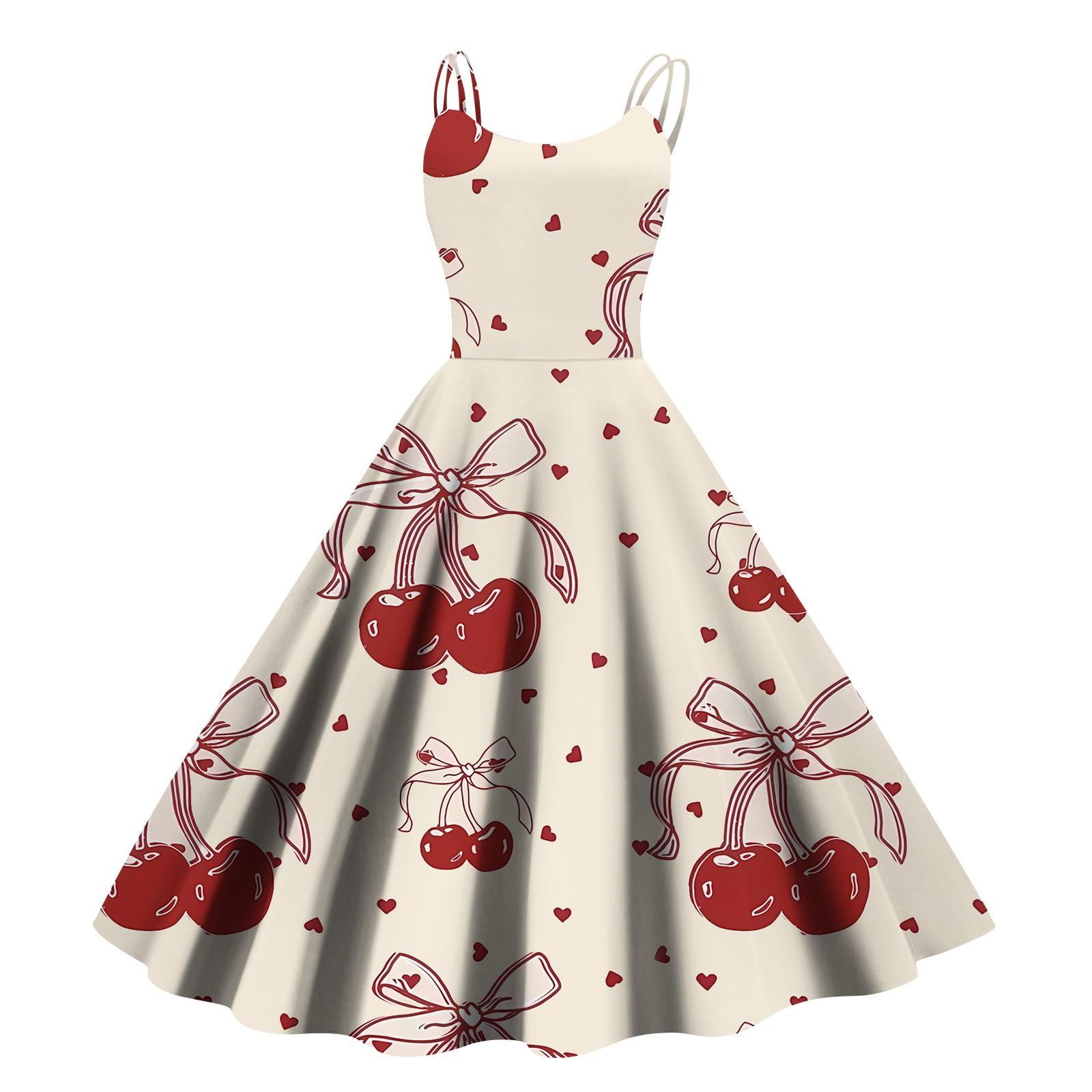 

Рождественская женская повседневная модная юбка с цветочным принтом в стиле панк-ретро с открытыми плечами L бежевый