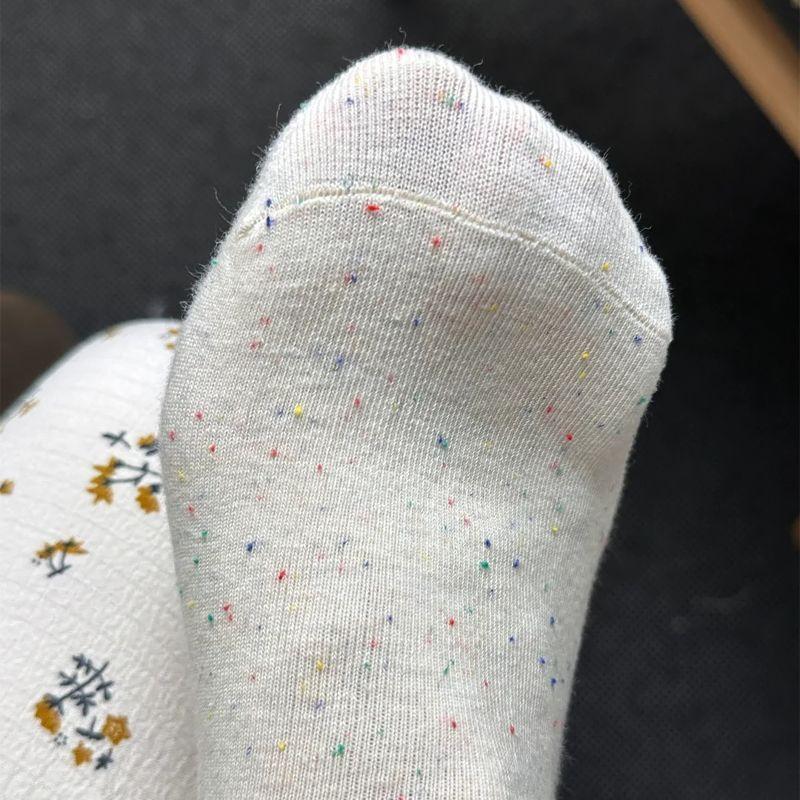 10 Pairs Socks Women's Mid-tube Socks Fungus Edge Autumn Cute Cartoon Ideas Sand Versatile Lace Bow Stockings